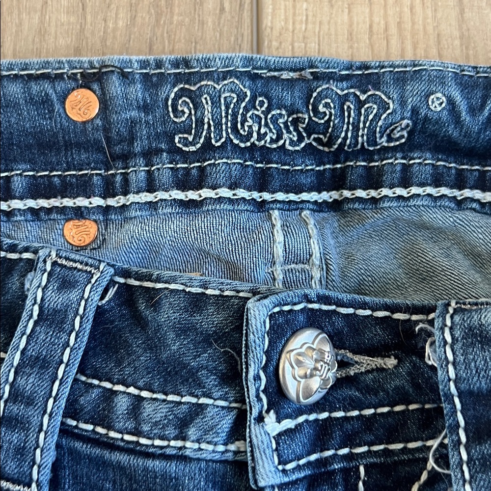 Miss Me Dark Blue Denim Jeans - Picture 3 of 8